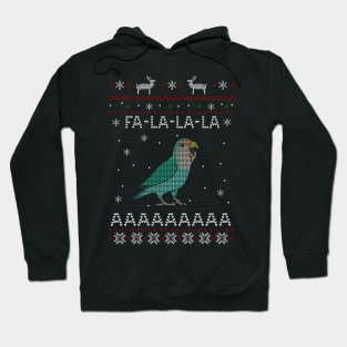 FA LA LA Ugly Christmas Dutch Blue Lovebird Hoodie